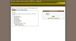 Desktop Screenshot of ebank.sto.idaho.gov