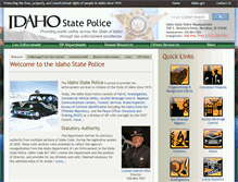 Tablet Screenshot of isp.idaho.gov