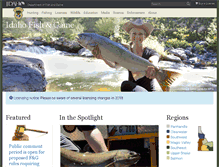 Tablet Screenshot of idfg.idaho.gov