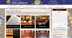 Desktop Screenshot of legislature.idaho.gov