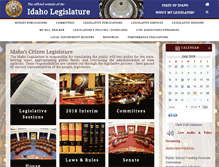 Tablet Screenshot of legislature.idaho.gov