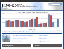 Tablet Screenshot of dfm.idaho.gov