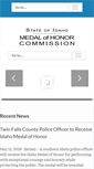 Mobile Screenshot of medalofhonor.idaho.gov