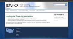 Desktop Screenshot of leasing.idaho.gov