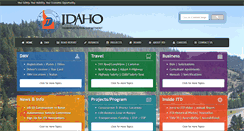 Desktop Screenshot of itd.idaho.gov