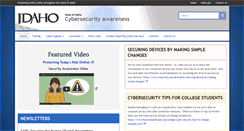 Desktop Screenshot of cybersecurity.idaho.gov