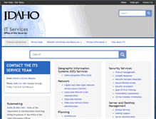 Tablet Screenshot of cio.idaho.gov
